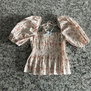 Antonio Melanie Floral Ruched Top